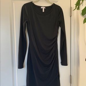 Leith Ruched Long Sleeve Dress